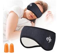 Maschera per dormire con tappi per orecchie, velluto per neonati, morbida e confortevole, mascherina occhi per dormire, mascherina per dormire