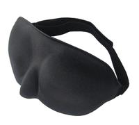 Maschera per dormire di forma anatomica (nera)