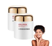 Maschera per dormire in collagene Nella notte, maschera per il viso di collagene durante la notte, elasticità e cura dell'idratazione, migliora il cedimento e l'ottusità (2PC)