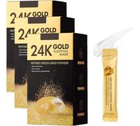 Maschera per dormire in oro 24k, prodotti per la cura della pelle ricchi di collagene, una maschera peel-off per ridurre le linee sottili, purificare i pori e anti-invecchiamento