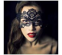 Maschera Per Dormire Maschera di pizzo sexy Donne Lady Bianco Black Eye Mask Maschera for femmina Hollow Out Blindfolded Patch Apparel Esotico Gioco sexy Maschera Occhi Per Dormire ( Size : Noir )