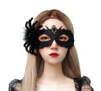 Maschera per feste di Halloween, accessorio per costume per mezzo viso | Maschera per costume di Halloween per servizi fotografici, balli, discoteche, carnevale, concerti, cosplay, giochi di ruolo