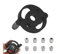 Maschera Per Fori Autocentrante - Localizzatore Manuale Portatile In Metallo | Guida Di Foratura | Per Lavori Di Rifinitura Mobili Fai Da Te Falegnameria Bordo Angolo Taglio