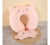 Maschera per gli occhi a forma di U Cuscino a forma di U Cuscino per il collo in memory foam a rimbalzo lento cuscino per il collo auto aereo da viaggio cuscino