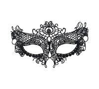 Maschera per gli occhi in pizzo nero - Maschera per gli occhi da donna per prestazioni | Costume da festa per ragazze da donna Spettacolo di Halloween Compleanno Carnevale