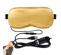 Maschera per gli occhi riscaldata - Maschera per dormire USB in seta di artemisia, compressa termica in grafene, custodia per bloccare la luce, accessorio da viaggio rilassante a casa per riposo