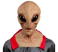 Maschera per Halloween Alien Full Face Masque - Generica maschera per costume | Lattice Sentieri - Accessorio per Carnival Cosplay Night Dance Party Horror Event rolplay Celebration Outfit Performance