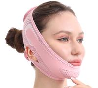 Maschera per il lifting del viso Maschera per la mascella delicata sulla pelle dimagrante viso regolabile Riduttore per doppio mento per dormire, uso quotidiano, ornamenti da giardino