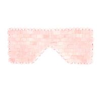Maschera per il sonno di giada, maschera per gli occhi in pietra di giada antietà Maschera per gli occhi rinfrescante per il sonno per lenire l'affaticamento degli occhi(Rosa)