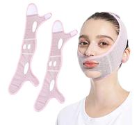 Maschera per Il Sonno per scolpire Il Viso di Bellezza, Maschera per Il Sollevamento della Linea V Riduttore per Doppio Mento, Maschere per Il Viso Modellanti della Linea V riutilizzabili (2Pcs)