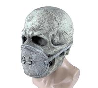 Maschera per il virus Covid-19 di Halloween, copricapo, accessori per oggetti di scena spaventosi e