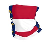 Maschera per il viso con stampa della bandiera della Carolina del Nord, sciarpa per il freddo, scaldacollo invernale antivento per uomini e donne