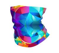 Maschera per il viso con stampa geometrica arcobaleno sciarpa ghetta sciarpa antivento invernale scaldacollo per uomini e donne