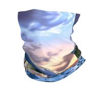 Maschera per il viso in stile fascia, con motivo Big Fish, adatta per viaggi, sci e ciclismo.