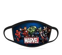 Maschera per il viso per bambini e ragazze, lavabile, traspirante, riutilizzabile, protezione della bocca, divertente stampabile (Marvel)