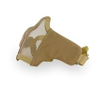 Maschera per il viso pieghevole per softair, protezione tattica a metà viso, maschera in rete per cosplay, caccia, paintball, ciclismo, oggetti di scena cinematografici (DE)