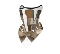 Maschera per il viso riutilizzabile con motivo patchwork di parola Mama e fiocco, bandana, scaldacollo traspirante, passamontagna per esterni.
