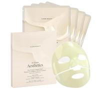 Maschera per il viso vegana tonificante al collagene, essenza coreana per la pelle, maschera idrogel idratante e elastica per migliorare il tono irregolare, 4 pezzi