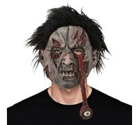 Maschera per il viso zombie, spaventosa maschera in lattice per adulti, accessorio per Halloween, cosplay, ideale per donne, giochi di ruolo, scherzi, film, case infestate, stanze di fuga
