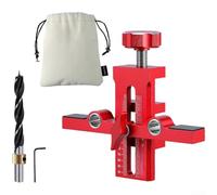 Maschera per installazione di porte di armadietti a doppio foro per allineamento di foratura con scala ottica bidirezionale e ampia gamma di serraggio per più armadi (D)