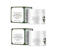 Maschera per la rimozione dei punti neri con olio essenziale di tea tree, detergente anti-arrossamento e levigante, idratante, controllo del sebo, per tutti i tipi di pelle