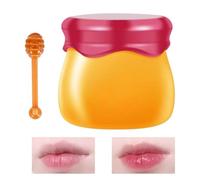 Maschera per labbra al, maschera per la cura delle labbra,Maschera per labbra secche | Balsamo per labbra dal design in vasetto da 9 g, maschera per dormire, pennello idratante per labbra incluso, pe
