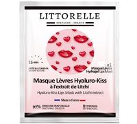 Maschera per Labbra Idratante, Volumizzante e Anti-Invecchiamento al Litchi - Patch Contorno Labbra in Hydrogel - 97% di Origine Naturale - Made in France - Labbra Morbide, Lisce e Toniche