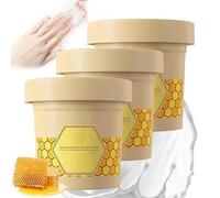 Maschera per le mani in cera al latte al miele, maschera esfoliante per le mani, per idratare le mani, cera per le mani al miele al latte, maschera per idratare le mani, cura delle mani (3 pezzi, 300