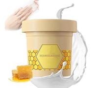 Maschera per le mani in cera di latte al miele, maschera esfoliante per le mani per idratare le mani, cera per le mani al miele al latte, maschera per idratare le mani, cura delle mani (1 pezzo-300 g)