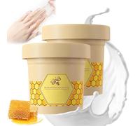 Maschera per le mani in cera di latte al miele, maschera esfoliante per le mani per idratare le mani, maschera per le mani al latte e miele con cera per le mani, guanto idratante, cera per mani al