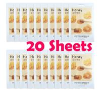 Maschera per lenzuola Missha Airy Fit (miele / 20 fogli)