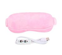 Maschera per occhi a caldo e freddo, maschera per il sonno per donne e uomini, maschera per dormire a vapore, maschera per dormire e benda, protezione per occhi USB per viaggi, yoga e notte (rosa)