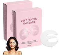 Maschera per occhi al collagene con peptidi profondi, cerotti sotto gli occhi per occhiaie e occhi gonfi, design in tre pezzi copre l'intera area degli occhi per linee sottili e borse per gli occhi (2