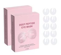Maschera per occhi al collagene con peptidi profondi, patch sotto gli occhi per occhiaie e occhi gonfi, design in tre pezzi copre l'intera area degli occhi per linee sottili e borse per gli occhi, 5