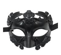 Maschera per occhi in stile antico greco e romano | Con fasce elastiche nere per Halloween, cosplay, per bar, danza, sfilate di moda, eventi in costume, uomo e donna