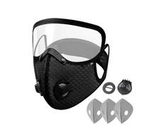 Maschera per polvere Copertura per il viso con filtro al carbone e occhiali