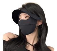 Maschera per Protezione Solare da Esterno Cappello con Tesa, Maschera Facekini in Vinile Anti-ultravioletto in Un Unico Pezzo Paralume per la Polvere Estate e Autunno per Le Donne