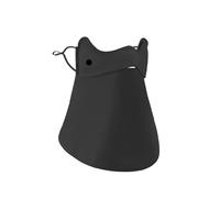 Maschera per Protezione Solare Mascherina for Il Viso da Donna con Collo, Estiva, Antipolvere, Protezione Solare, Asciugatura Rapida, Morbida, Traspirante, Lavabile, Regolabile(Black_M)