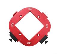 Maschera per raggio del router con guida per raggio d'angolo R30 R35 per progetti di lavorazione del legno che richiedono un instradamento preciso dei bordi arrotondati (30-50R)
