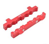 Maschera per riparazione bicicletta in alluminio con piastra di fissaggio magnetica per una maggiore stabilità durante le riparazioni (rosso)
