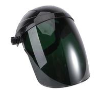 Maschera per Saldare Nera, Plastica, Fascia Regolabile, 37x25x20cm | Protezione per Volto e Occhi, Contro Scintille e Spruzzi, per Meccanici e Saldatori