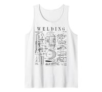 Maschera per Saldatore con Torcia e Strumenti Vintage con Stampa brevettata Canotta