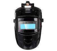 Maschera per Saldatori Auto Oscurante a Testa, Vero Colore 8 Livelli | PP Nero, Supporto Regolabile Imbottitura Traspirante, Schermo Ampio per Cantiere e Lucidatura