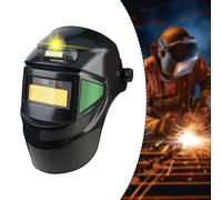 Maschera per saldatura auto-oscurante alimentata ad energia solare con