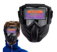 Maschera per saldatura auto oscurante, casco per saldatura, auto-oscurante, maschera speciale per saldatura e taglio, maschera per saldatura elettrica antiriflesso, anti-radiazioni UV, rimovibile