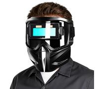 Maschera per Saldatura Autooscurante - Casco con protezione facciale automatica per saldatore,Casco da saldatura Vero Colore - per cantieri, officine, garage, meccanici, casa, fabbrica, automotive,