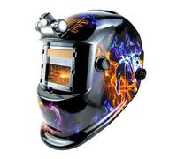 Maschera per Saldatura,Careta Soldar Casco da saldatura auto-oscurante con luce a colori reali for uomo, cappuccio ad energia solare 2 sensori arco, ampia visiera, 4/9-13(HD11-TD)