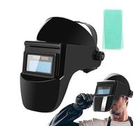 Maschera per saldatura con oscuramento automatico, cappuccio per saldatura con oscuramento automatico, cappuccio per saldatura a energia solare True Color - Protezione dal sudore per comfort con