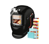 Maschera per saldatura con oscuramento automatico,Fascia Testa Regolabile Con Luce - Maschera per Saldatura,per Riparazione Auto, Manutenzione, Officina e Cantiere Edile
