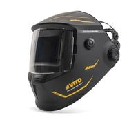 Maschera per saldatura elettronica True Color Din 4-13 - Casco per saldatura auto-oscurante LCD protezione raggi UV IR, Saldatura MIG MAG TIG MMA Rettifica VITO